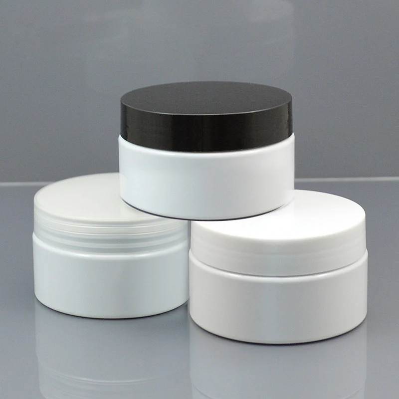 

100G white PET bottle/jar/pot few color lid inner lid essence/gel/cream/mask/body scrub/moisturizer gel serum cosmetic packing