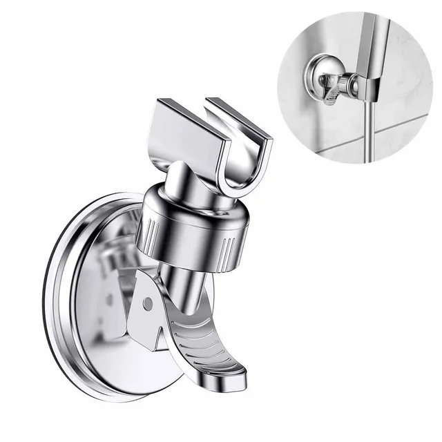 ที่ยึดฝักบัวแบบดูดติดผนัง ABS ปรับได้ 1-4 ชิ้น ที่วางหัวฝักบัวแบบมือถือ หมุนได้ ฐานฝักบัวในห้องน้ำ 1