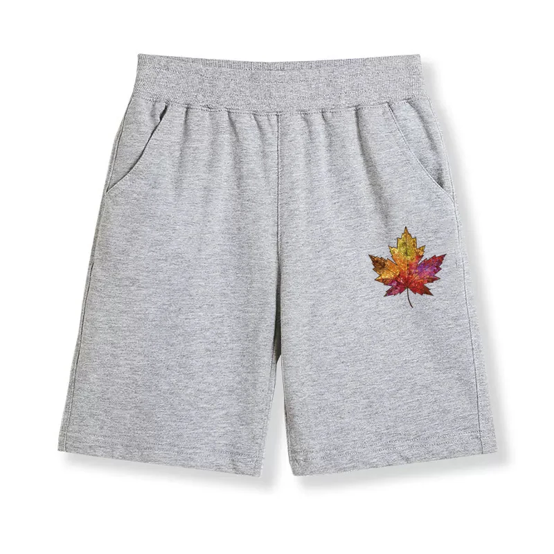 Children Summer Sweatpants Lemon Bicycle Loose Shorts Boys Girl Elastic Waist Pant 3-14Y