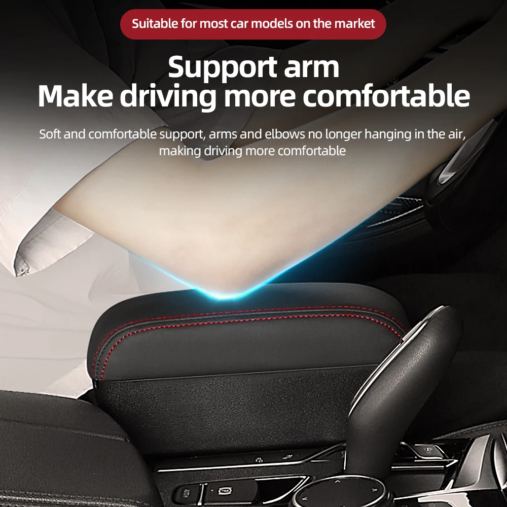 Organizer per console centrale – Bracciolo per auto, in pelle