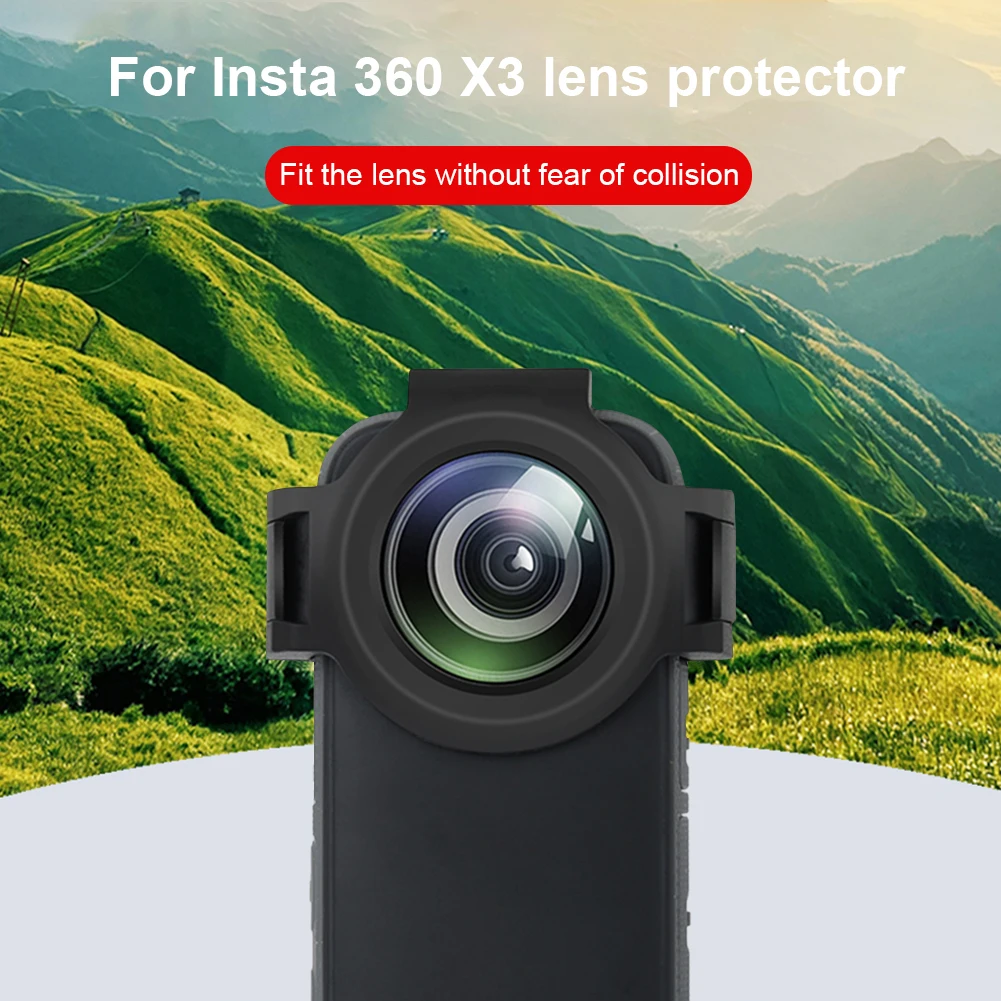 Insta360 ONE X3 용 9H 파노라마 렌즈 보호대, 광학 강화 유리 PC 렌즈 캡, 긁힘 방지 교체 부품 액세서리
