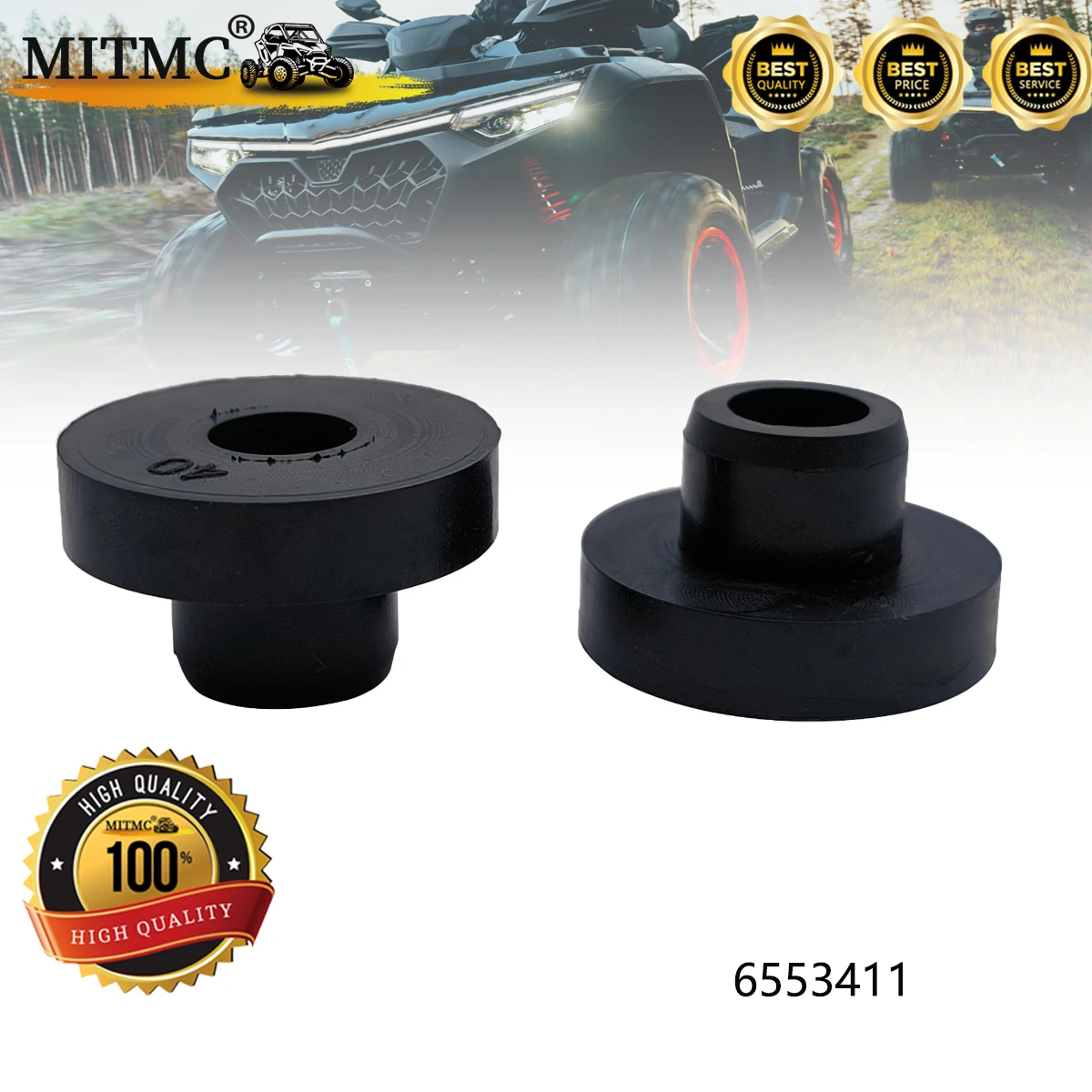 Rubber Bushing 6553411 Compatible with Bobcat Skid Steer Loader A220 ...