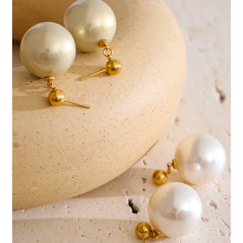 Yhpup Earrings Simulated Pearls Vintage