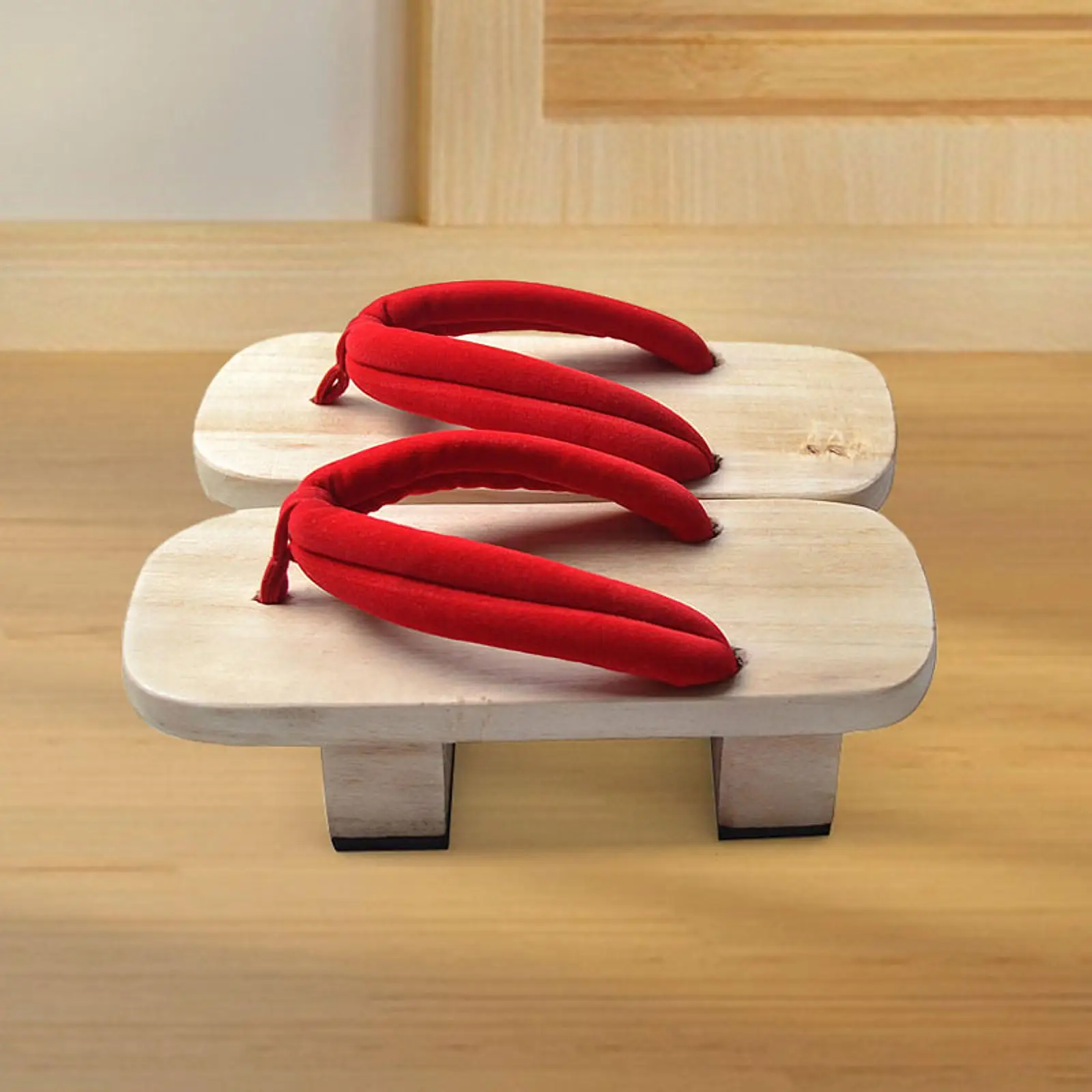 Japanese Wooden Sandals Clogs Shoes Stylish Flip Flops for Stage Performance Nonslip Bottom Cosplay Costume Apartment Carnivals 5