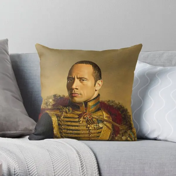 

Dwayne Johnson Replaceface Printing Throw Pillow Cover Anime Cushion Wedding Soft Hotel Waist Bed Pillows not include One Side