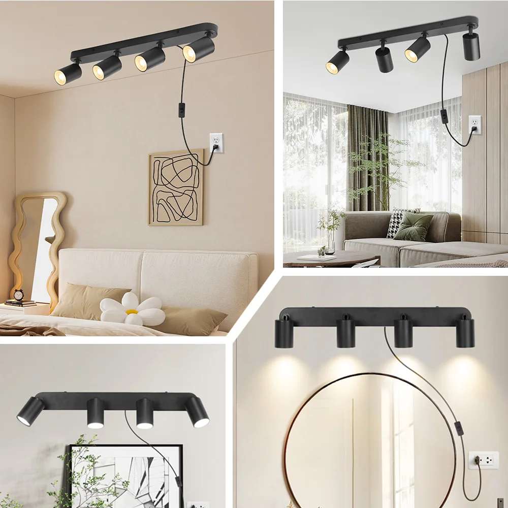 รูปสินค้า ไฟสปอตไลท์ LED ติดเพดาน สวิตช์ปลั๊ก หลอดเปลี่ยนได้