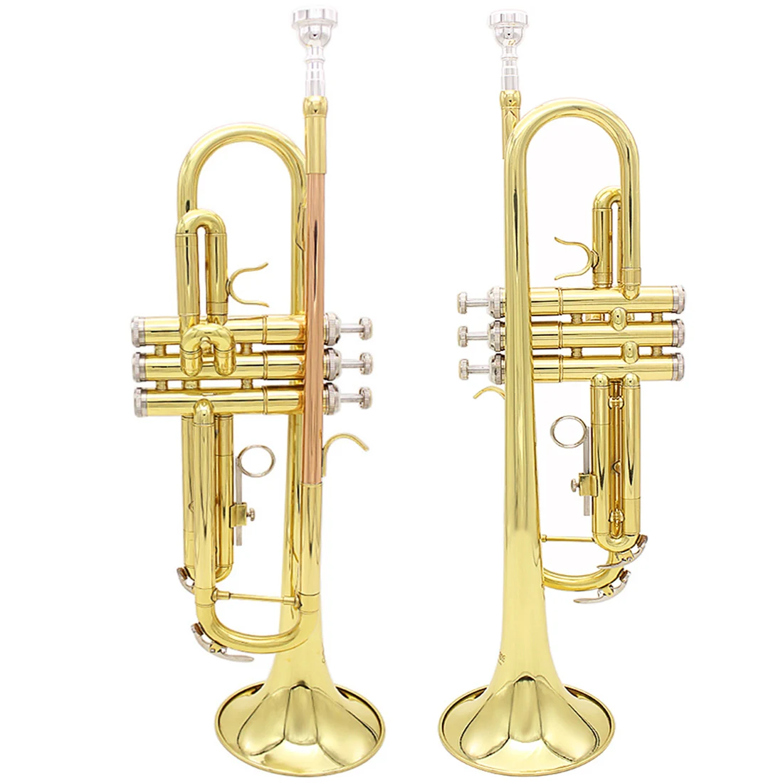 Trumpet Bb Flat Exquisite Brass Instrument Large Caliber Horn Trompete ...