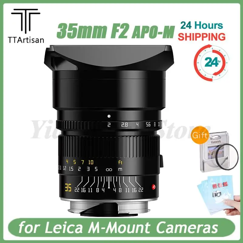 Ttartisan 35Mm F2 Apo-M Asph Full Frame Prime Lens Grande Apertura Per Fotocamere Leica M-Mount Leica M-M M240 M3 M6 M7 M8 M9 M10