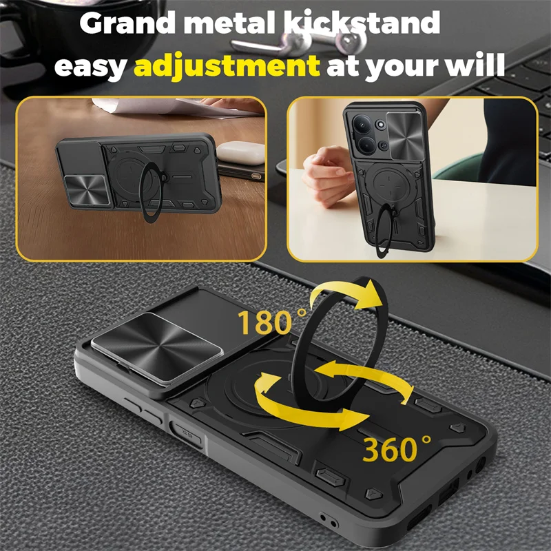 Car Camera Atmosphere Lamp ShockProof Armor Back Cover Stand Case