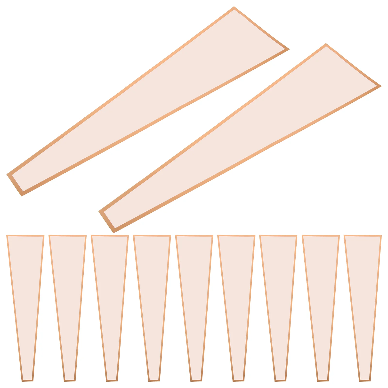 

50 Pcs Bouquet Packaging Bag Flower Packing Water Proof Single Wrapping Opp Rose