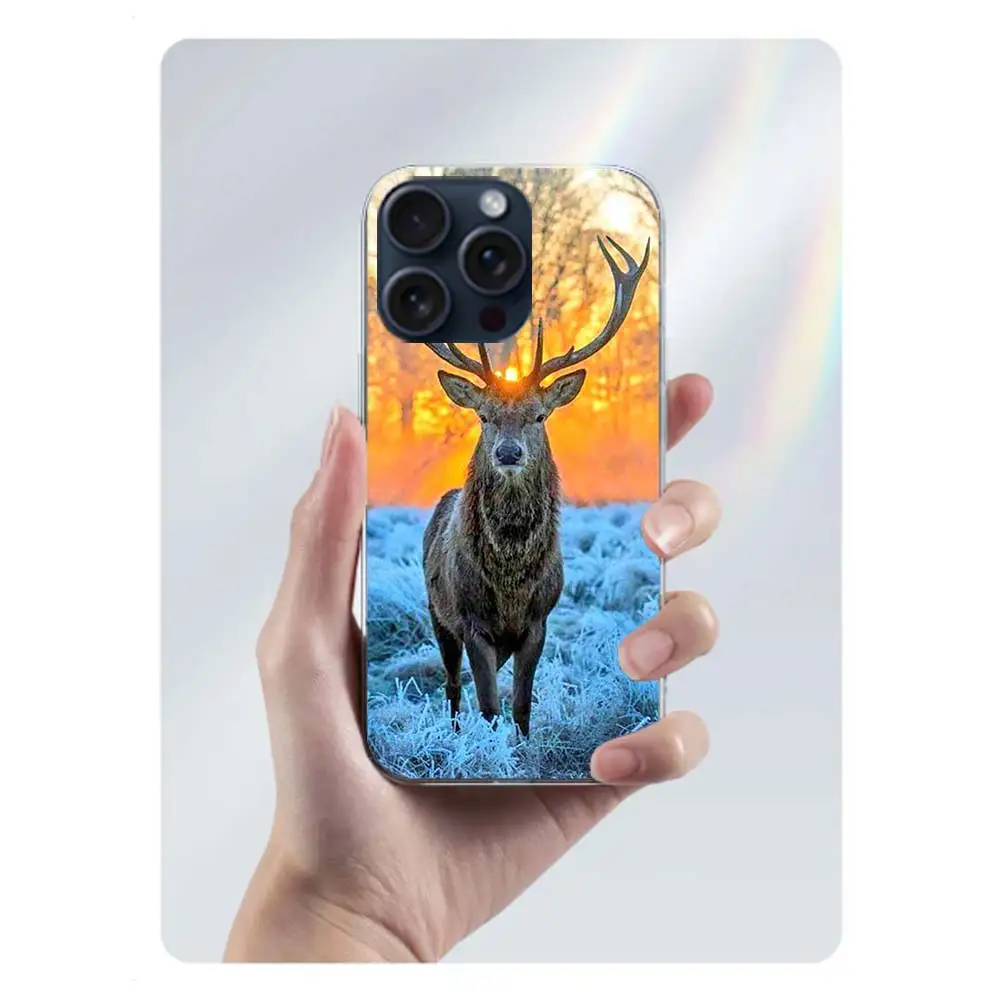 DAIZAG Case Compatible With IPhone 15 Pro Max,Shockproof Soft Phone Cover For Boy Men Gift Case,Classic Camo Hunter Jungle Deer - View #4