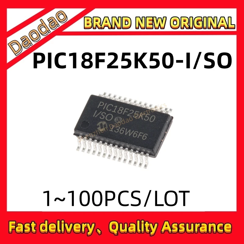 

Quality Brand New PIC18F25K50-I/SO PIC18F25K50 PIC18F25K PIC18F25 PIC18F PIC IC Chip 28-SOIC