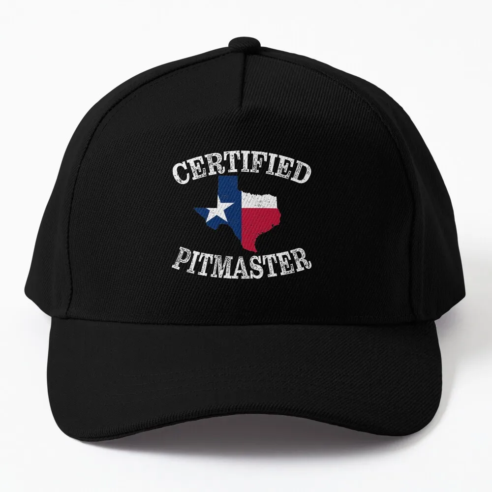 

Smoked Meat Texas BBQ Certified Pitmaster Grilling Vintage USA Baseball Cap Golf Wear Beach Outing Sunscreen Hat Women Men'S