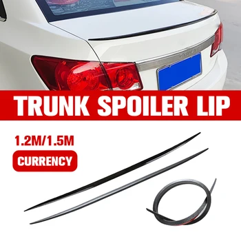 ​ ​ Universale Morbido Auto Spoiler Adesivo Trim Tronco Ala 1.2/1.5m Nero Cofano Hatch Cancello Leggero Labbro PU Tetto flessibile Nuovo