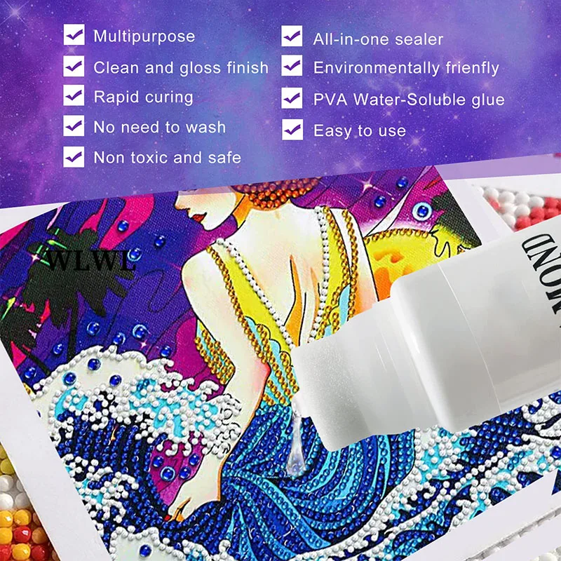 5D Diamond Painting Glue Diamond Art Glue Sealer Puzzle Glue (4 Sets) –