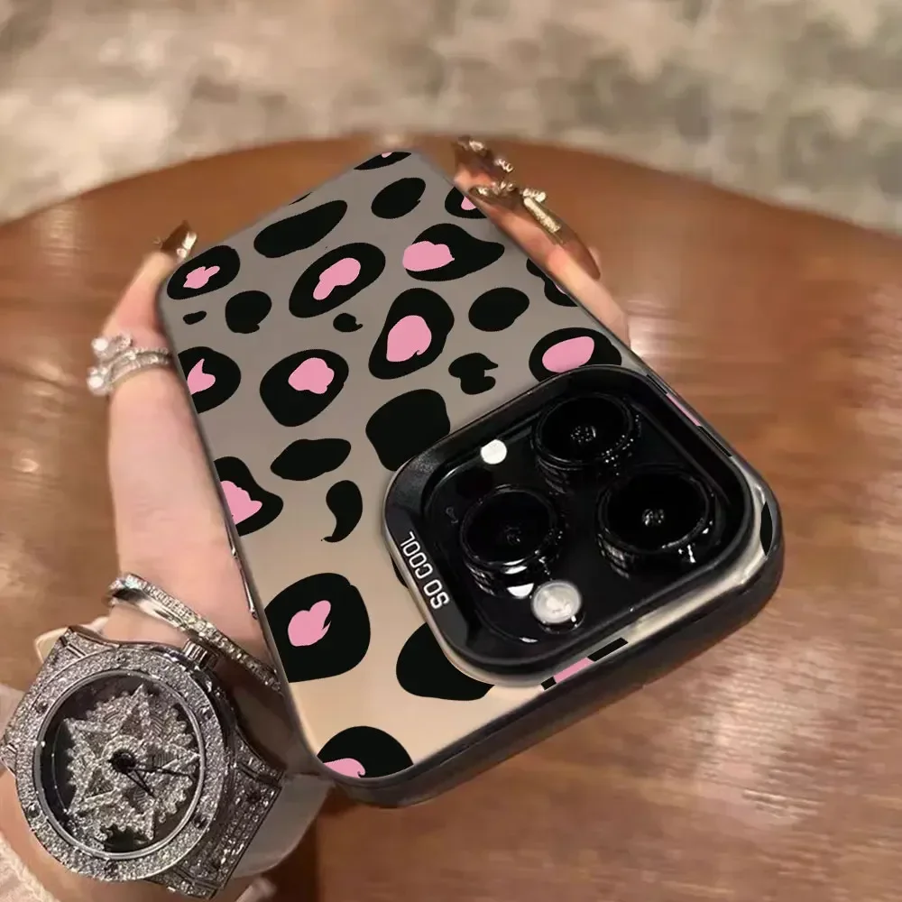 Shockproof Leopard Print IMD Phone Case
