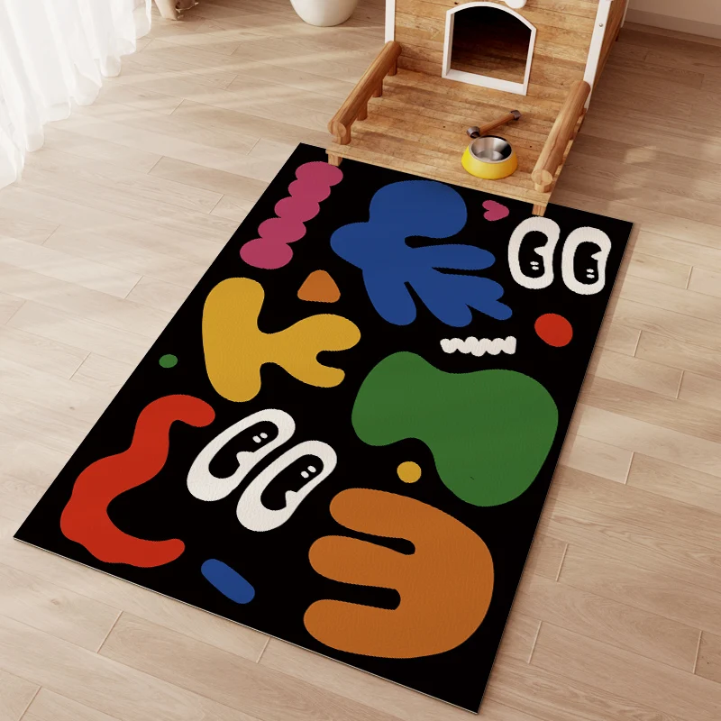 

Waterproof Leather Floor Mats for Pet, Cartoon Carpet, Urineproof Carpet, Dog Fence Kennel, Large Size, Kitchen Foot Mat, Cute H