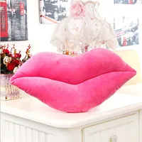 30cm Creative Sale Lip Shaped Pillows Solid Color Cute Soft Plush Home Decoration Throw Pillow Sofa Waist Cushion Valentine Gift 2