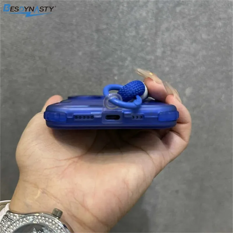 Luxury Armour Matte MagSafe Phone Case with Colourful Wrist Strap - Shockproof Cover