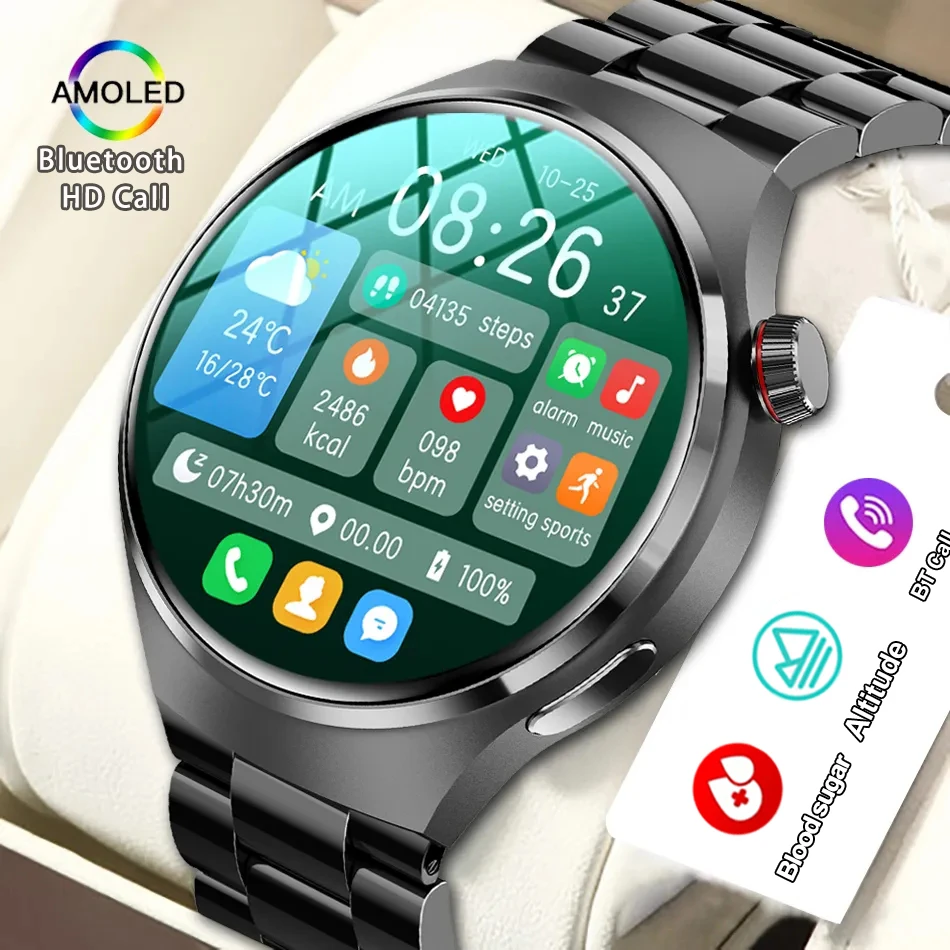 

2023 NEW For Huawei Watch GT4 Pro AMOLED Smart Watch Men Custom Dial Answer Call Sport Fitness Tracker Men Waterproof Smartwatch