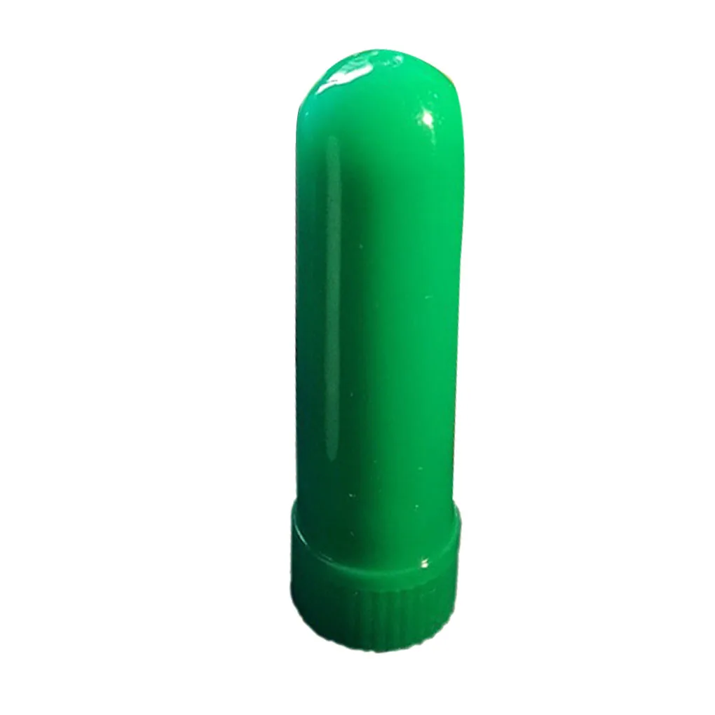 Color Random Empty Mint Oil Inhaler Container Cotton Bar DIY Plastic Tube Nasal Essential Oil Diffuser