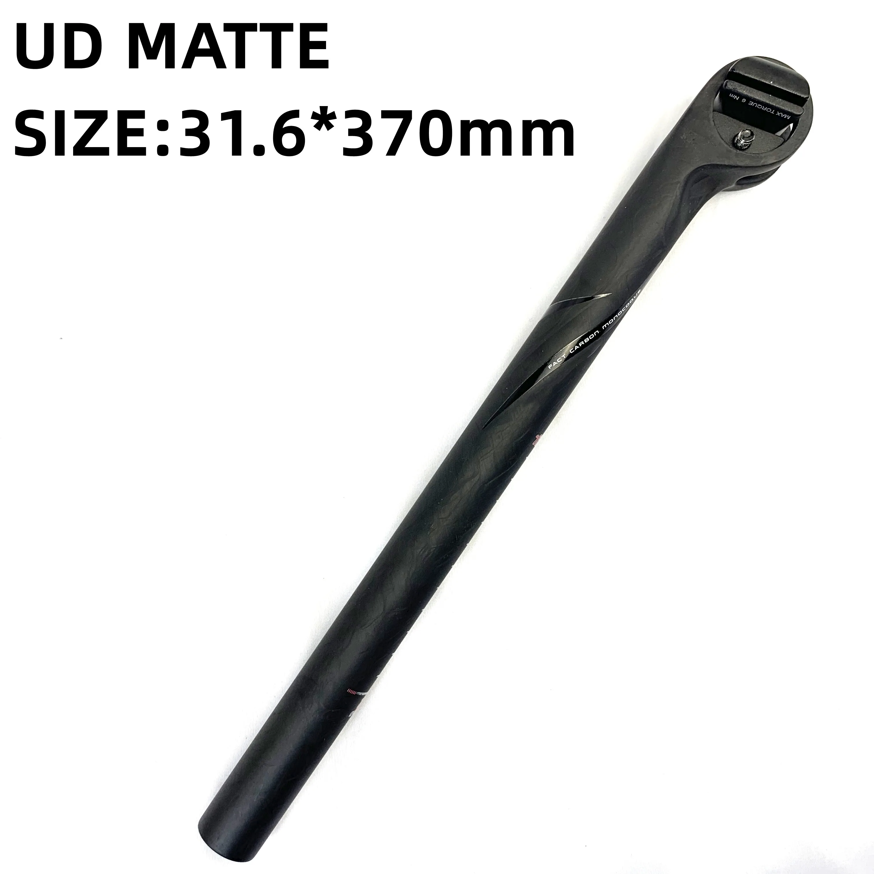 Tige De Selle Vélo Carbone 27,2 Mm - Longueur 350 Ou 400 Mm - Déport Arrière Pour Plus De Confort - Pince Réglable - 6