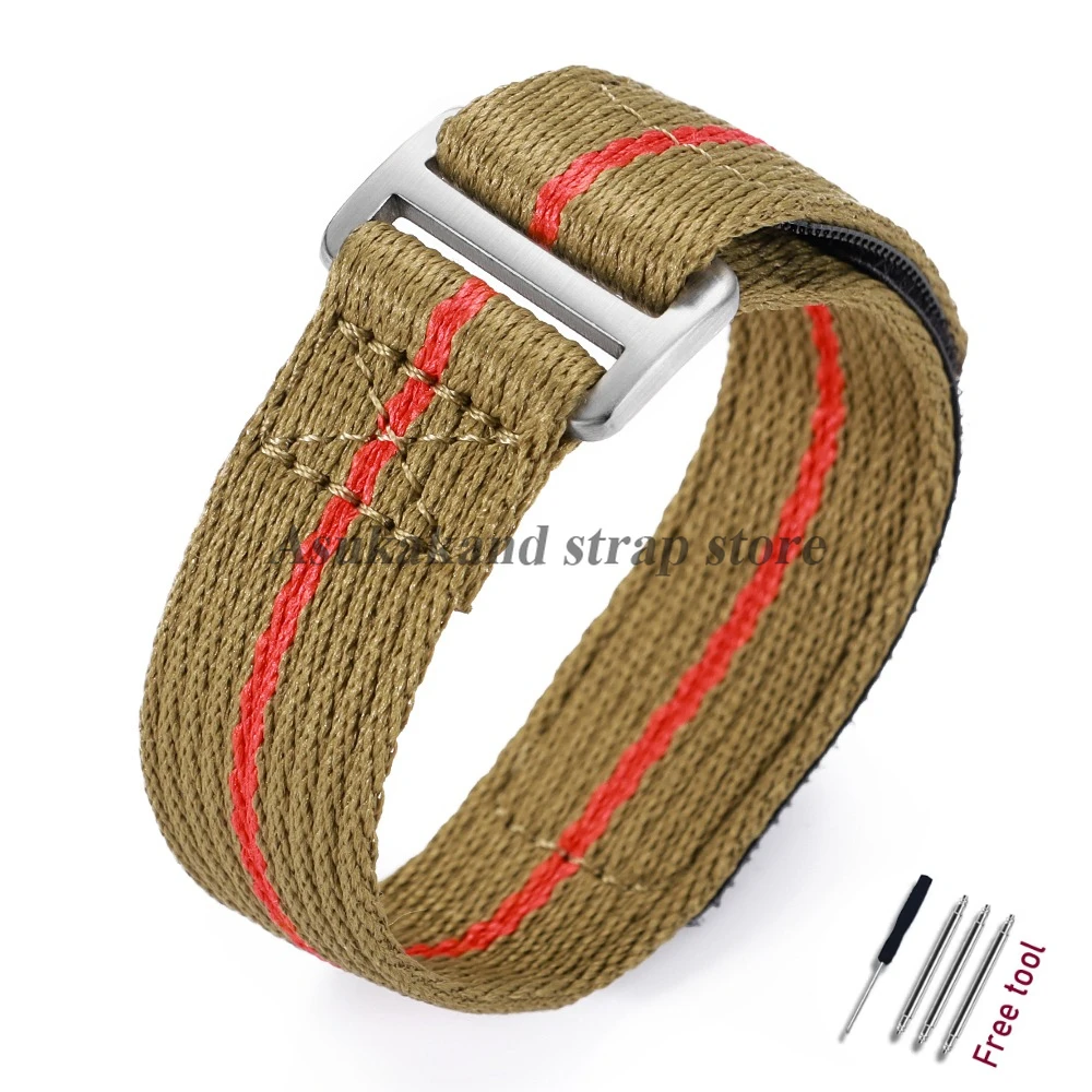 Nylon Sport Watch Strap - Military-Style Canvas Wrist Band