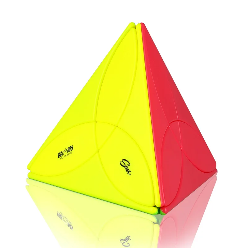 

QiYi Clover Pyraminx Magic Speed Cube Stickerless Professional Fidget Toys Qiyi Clover Pyramid Cubo Magico Puzzle