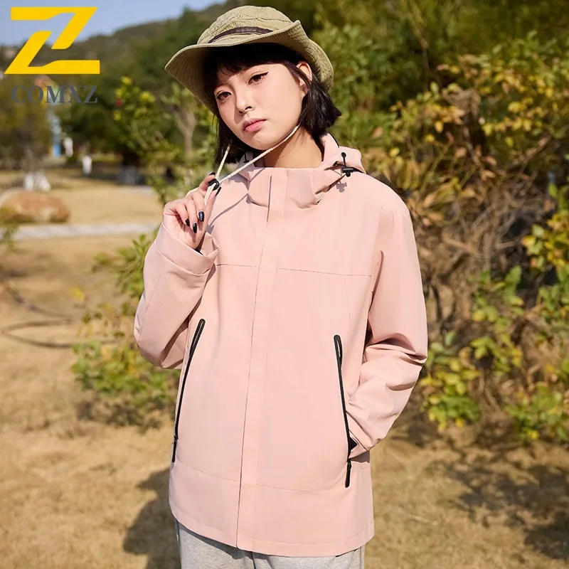 COMXZ Urban Versatile Men Jacket Lightweight Hiking Travel Windproof Motorcycle Jacket Street Style Comfortable Autumn Clothing