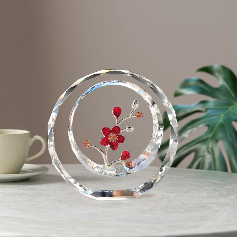 

Crystal Plum Blossom Decoration Desktop Study Decoration Birthday Gift Holiday Gifts