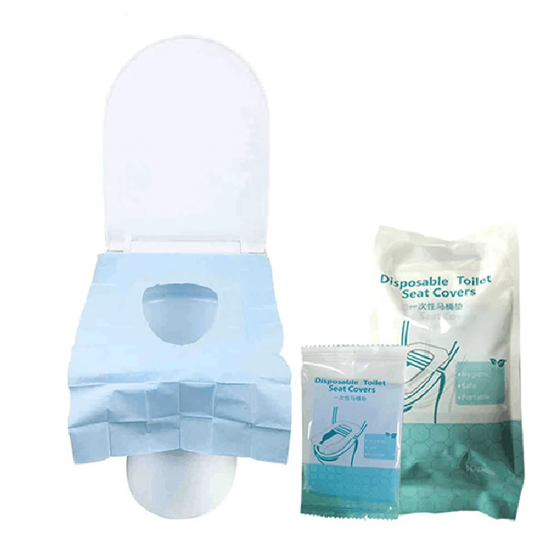 

10Pcs Toilet Seat Covers Disposable For Wrapped Travel Toddlers Potty Training In Public Restrooms Toilet Liners Travel Portable