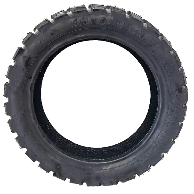 10X2.70-6.5 Inner And Outer Tire Electric Scooter Balance Car Tire Off-Road Tubeless Black 700G