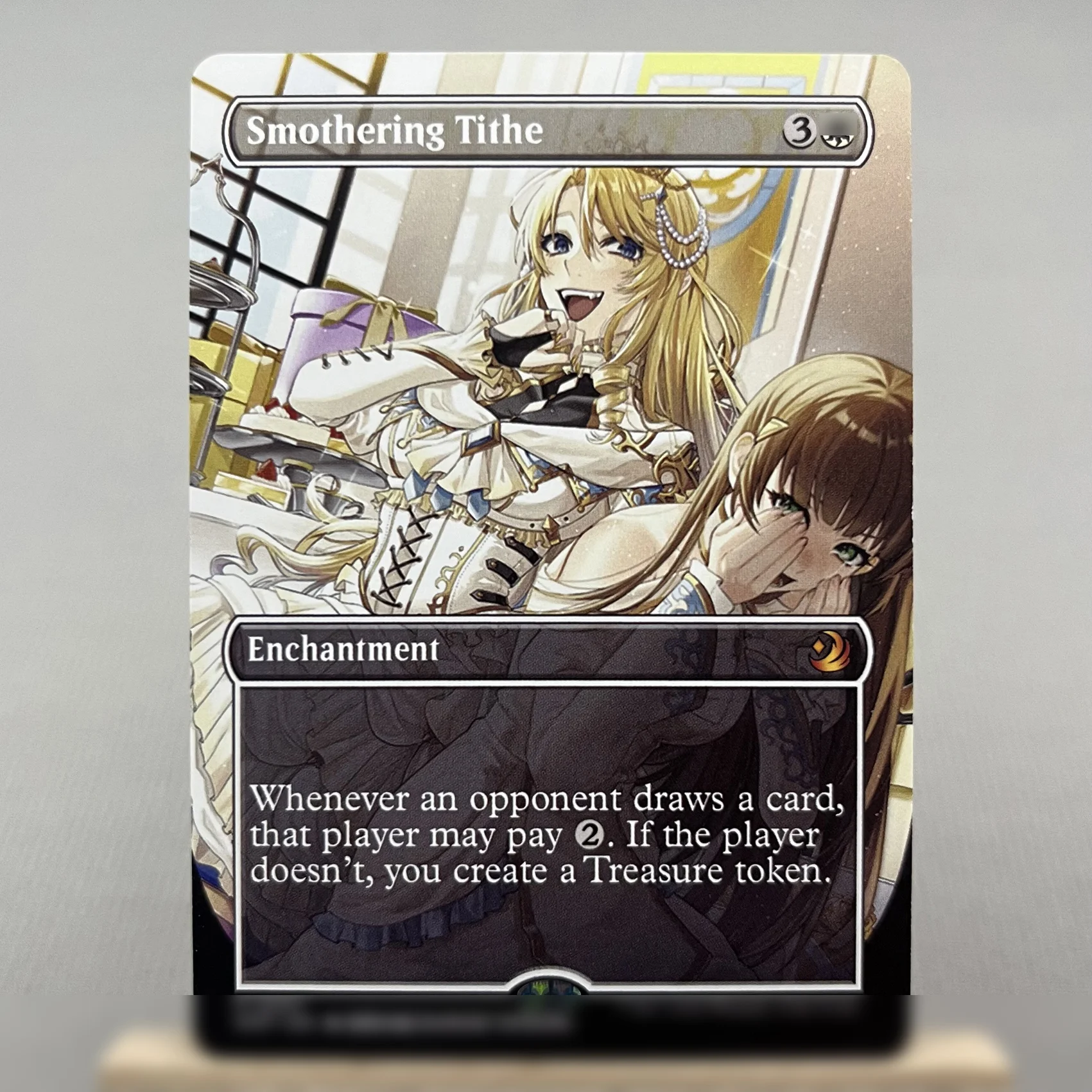 TCG Cards WOT SPG LCC WOE LCI HOLO4-01 For Home Play Proxy Mana Crypt Rhystic Study Smothering Tithe Chalice of the Void