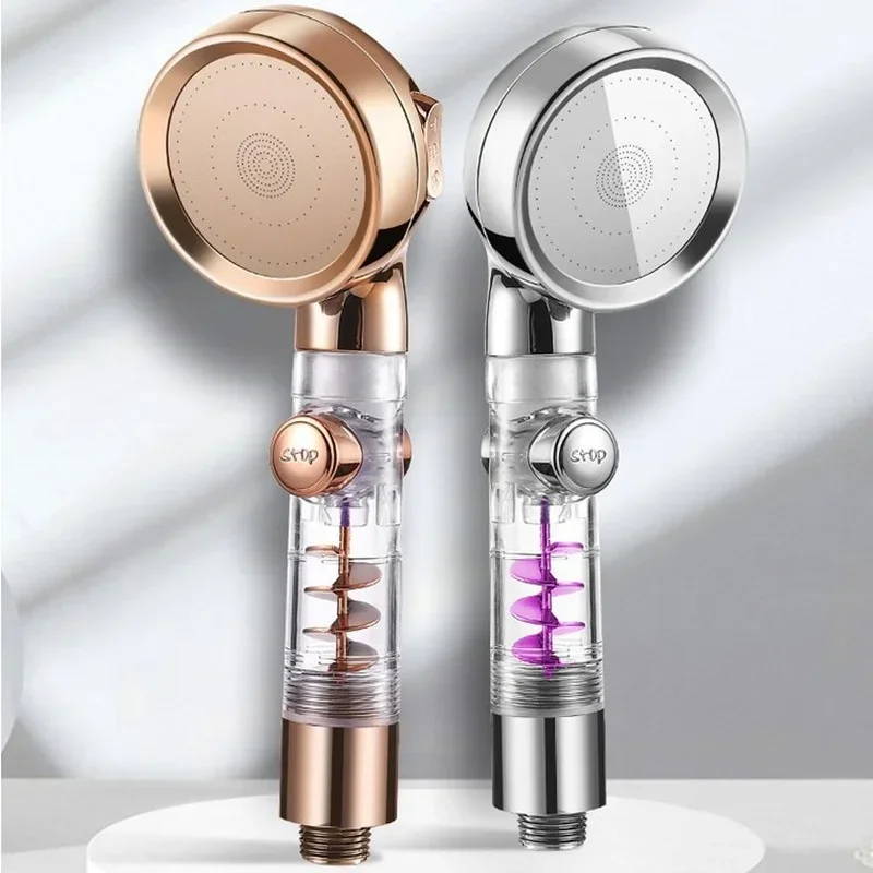 Magic Watering High Pressure 3-Function Shower Head One Key Stop Bathroom Handheld Sprayer Nozzle Filter