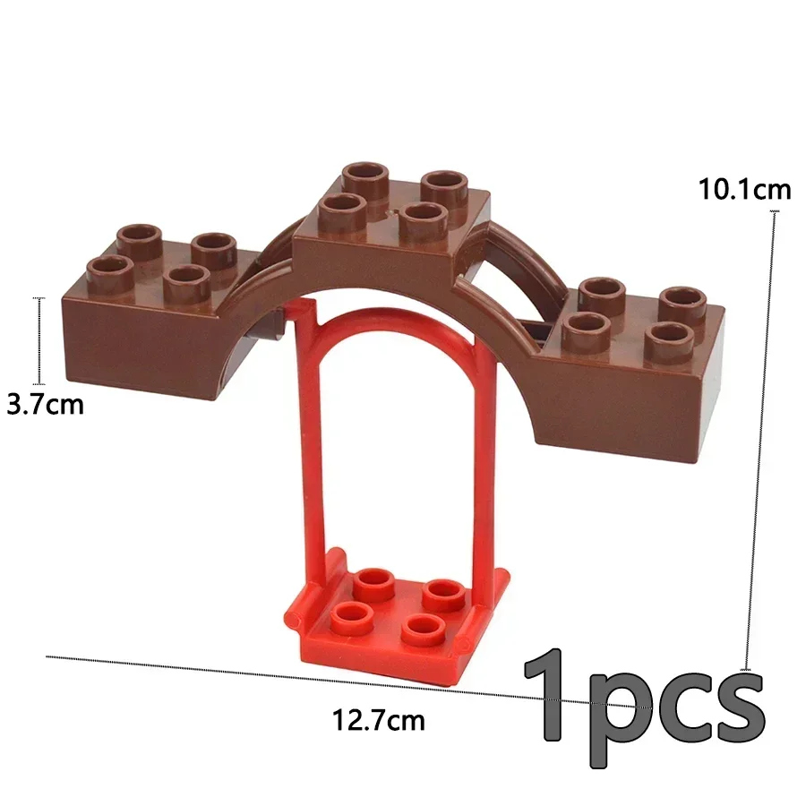 Large Building Blocks Playground Set with Slide, Swing, and Seesaw - Educational Toy