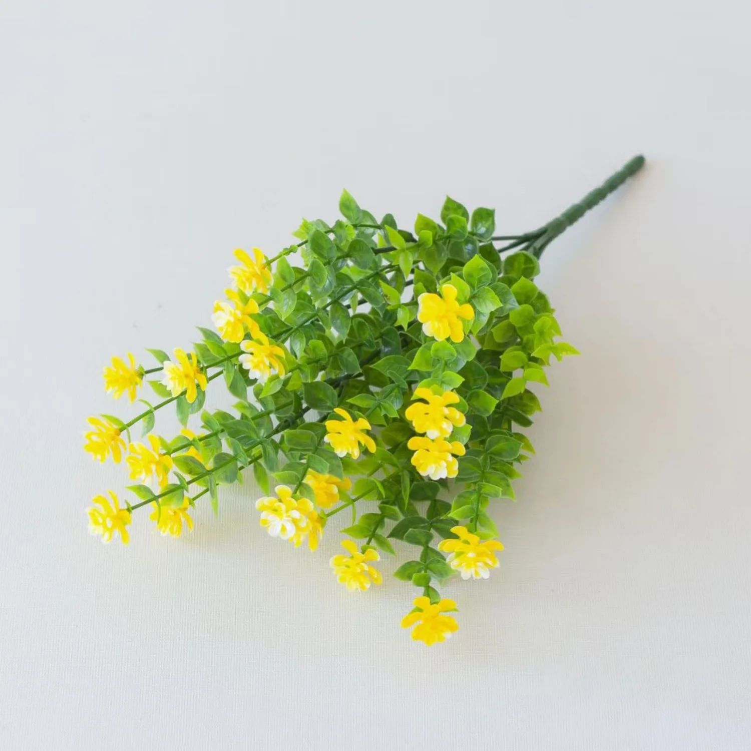 Künstliche Plastikblumen Falscher Eukalyptus-Mehrfarbenstrauß für Hochzeit Brautstrauß Heim Bonsai Festival Dekoration – Detail 15
