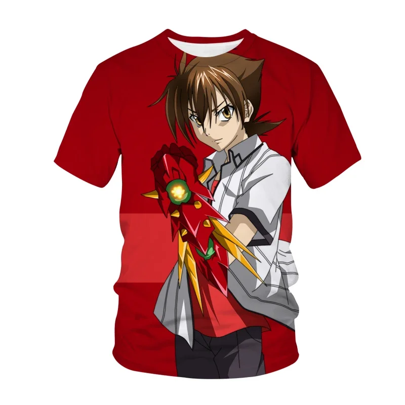 

T-shirts Hot Anime High School DxD Children's clothing 3D Print Kid T Shirt Fashion Casual Crew Neck T-shirt Boy Girl Tops