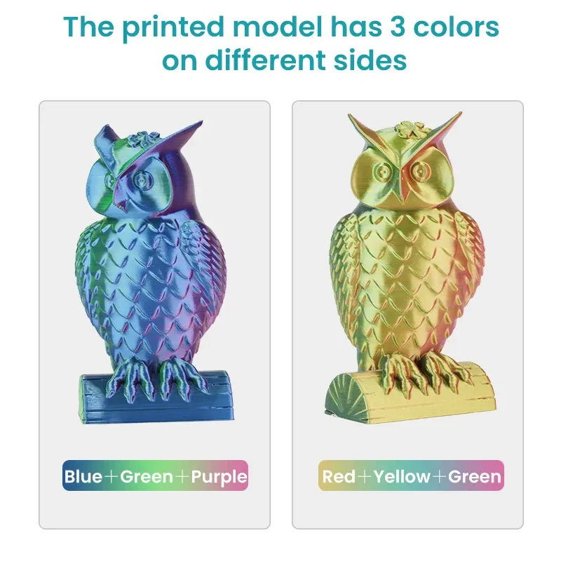 SUNLU Silk PLA Plus 3D Printer Filament 1KG/Spool 1.75mm ±0.02MM Pla+ Rabinbow Dual/Triple Colors 3D Prting Filaments Rapid Ship