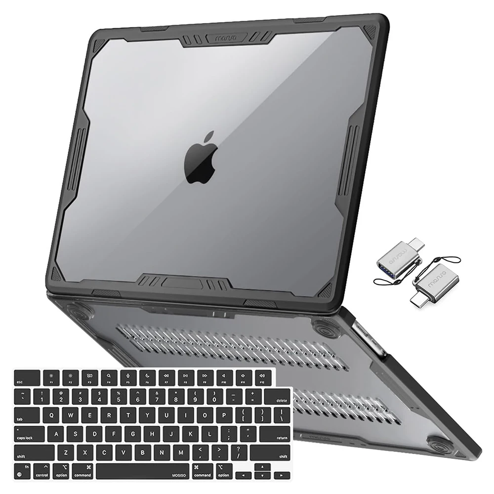 TeDaWen Compatibile MacBook Air 13.6 pollici Custodia 2022-2025 Modello di rilascio: A3240 M4 A3113 M3 A2681 M2, custodia rigida per laptop con motivo stampato per MacBook Air 13.6, piante fiori A1