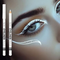 1/12pcs White Eyeliner Makeup Smooth Easy To Wear Lasting Eyes Brightener Waterproof Fashion Eyes Liner Pencils Eye Makeup Tool