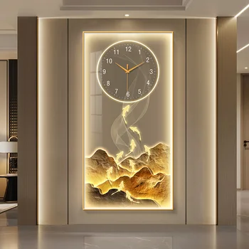 Modern Creative LED Wall Clock Lamps Mural Lighting 1