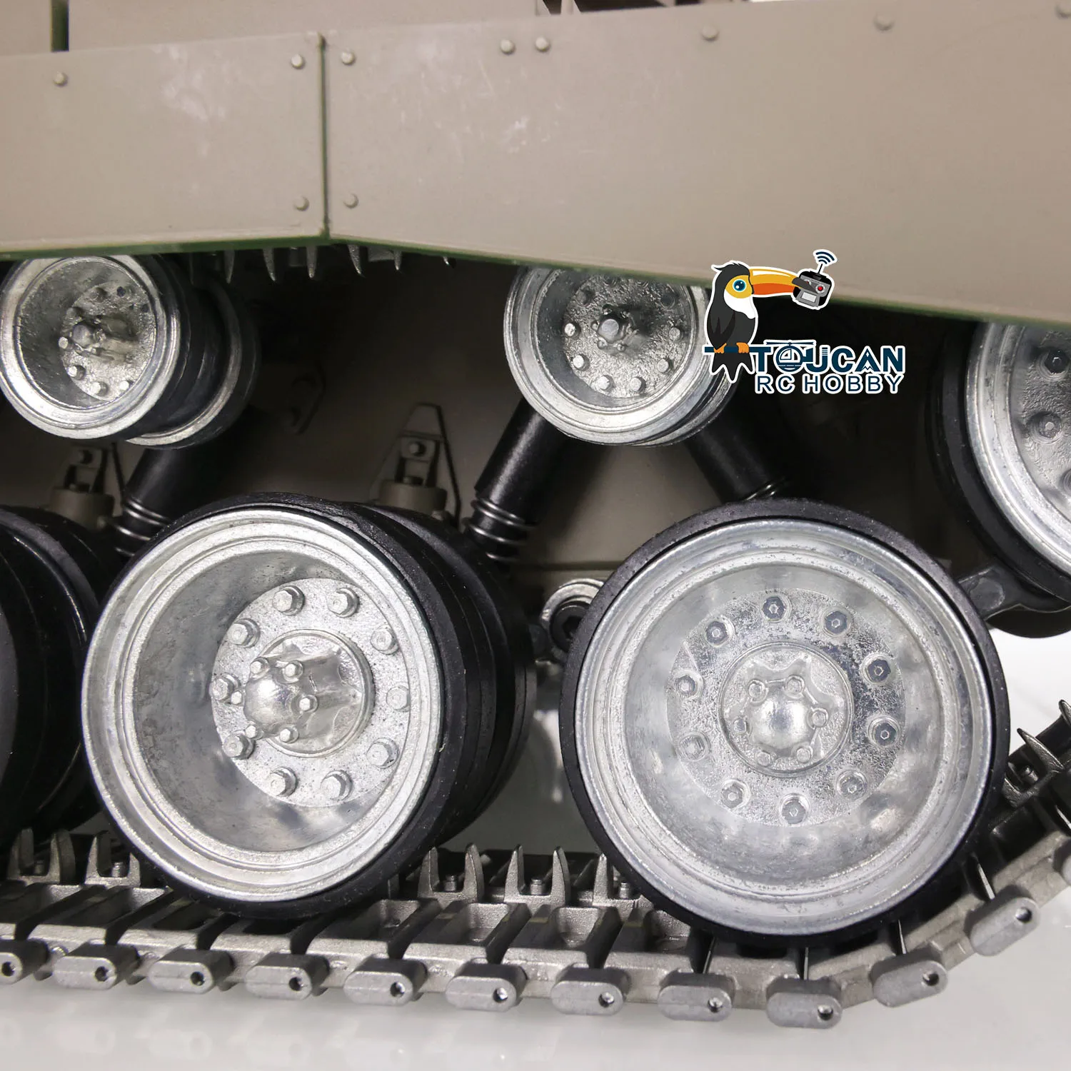 RC Tank Pro Ver Henglong 1/16 7.0 M26 Pershing 3838 Metal Tracks Wheels 360 Turret Rotation TH17311-SMT7 4
