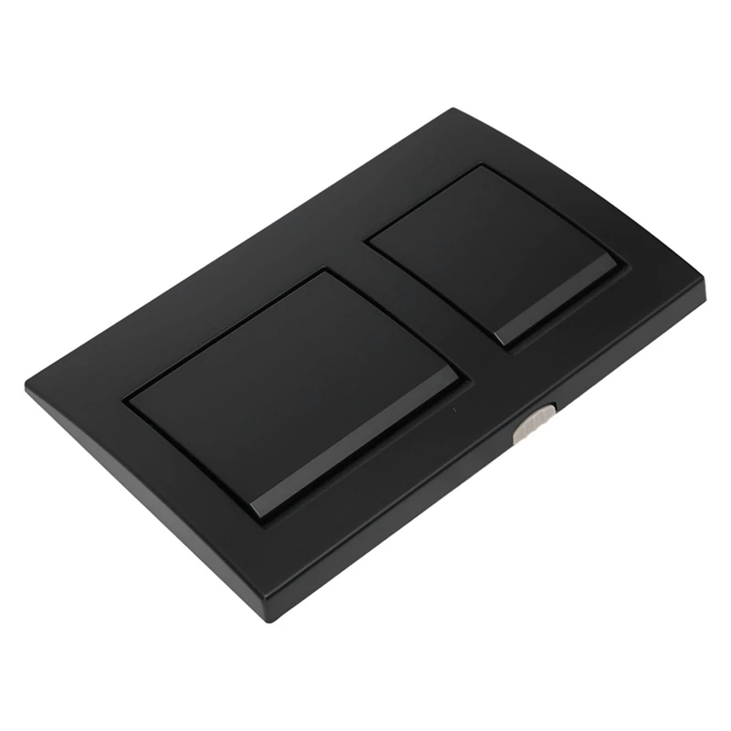Toilet Push Plate for Geberit ALPHA 15 Chrome Dual Flush Plate Plastic Black Dual Flush Bathroom Parts