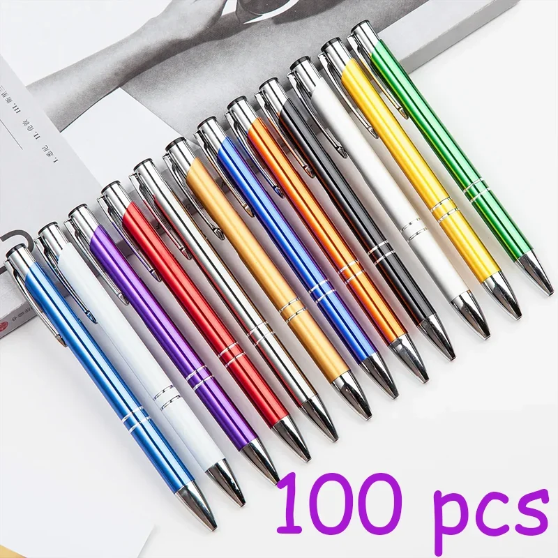 100-pcs-advertise-metal-ballpoint-gel-pen-creative-business-school-birthday-wedding-small-gift