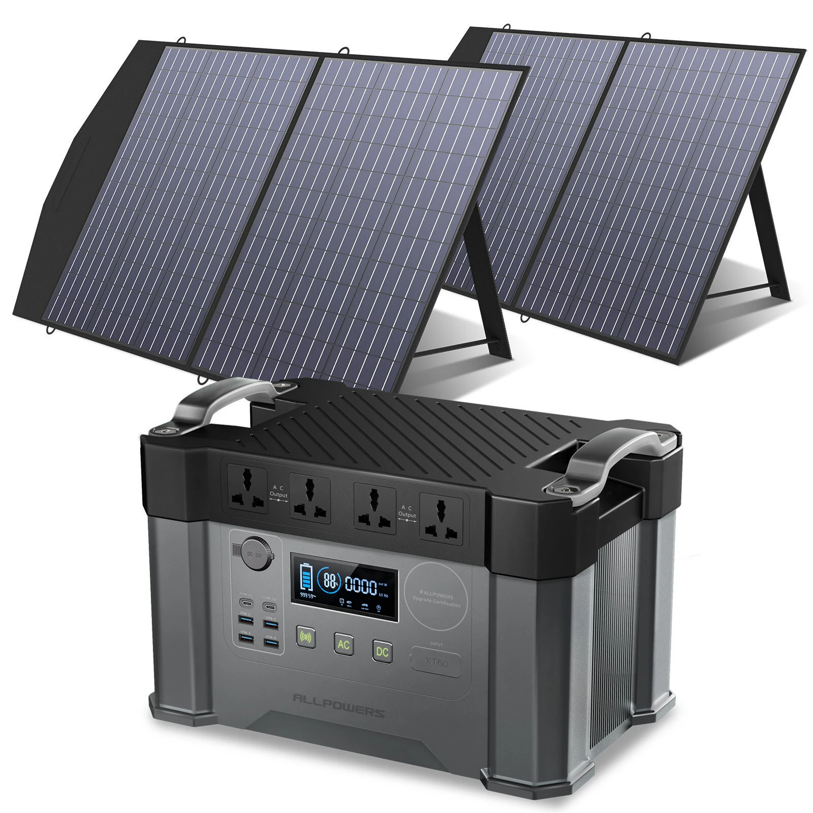 Allpowers solar panel 5v10w batería de portátiles solar cargador para phone/camping