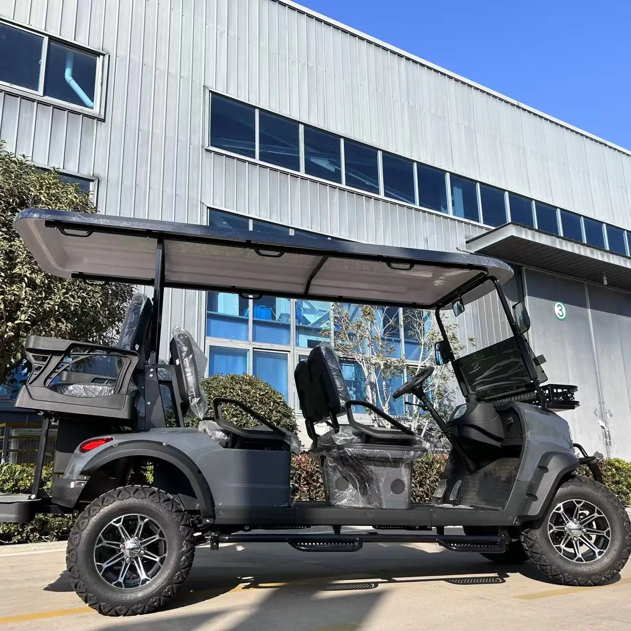 Veicoli Utilitari Classic 4 Ruote Elettrico 48 Volt Street Legal 4 Posti Carrello Da Golf Alimentato A Batteria