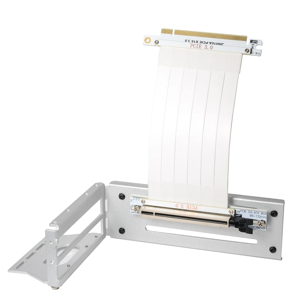 Scheda Grafica Pci-E 3.0 16X Bianca Scheda Grafica Verticale Cavalletto/Base Atx Cavo Flessibile Adattatore Porta Prolunga Scheda Riser Per Gpu