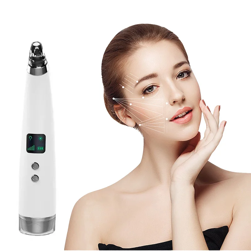 

Skin Blackheads Cleaner Facial Pore Nose Acne Removal Suction scrubber Electric Stainless Vacuum Blackhead Remover