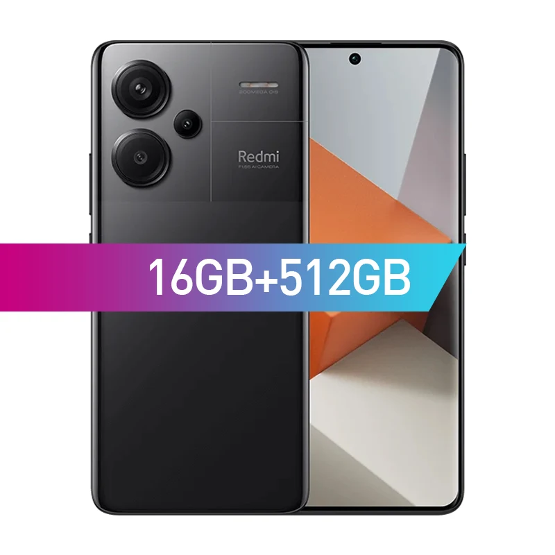 Xiaomi Redmi Note 13 Pro 16GB+512GB Black Rom Original (English + Chinese  languages), possible google apps