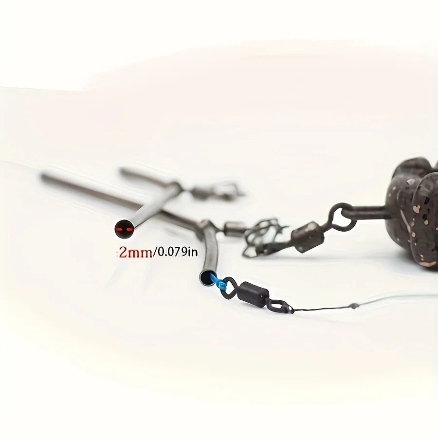 Connecteur anti-emmêlement pour bas de ligne avec échelle - accessoire montage carpe